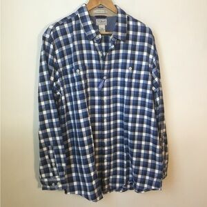 L.L. Bean Slightly Fitted 100% Cotton Flannel Shirt - NWOT